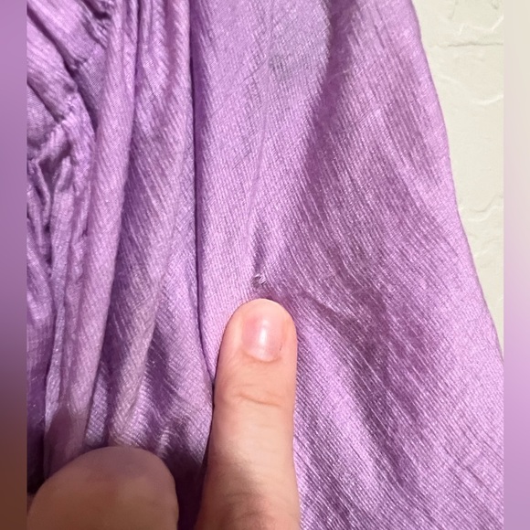 Maeve for Anthropologie Lilac Leonie One Shoulder Top Size Small - Picture 9 of 9